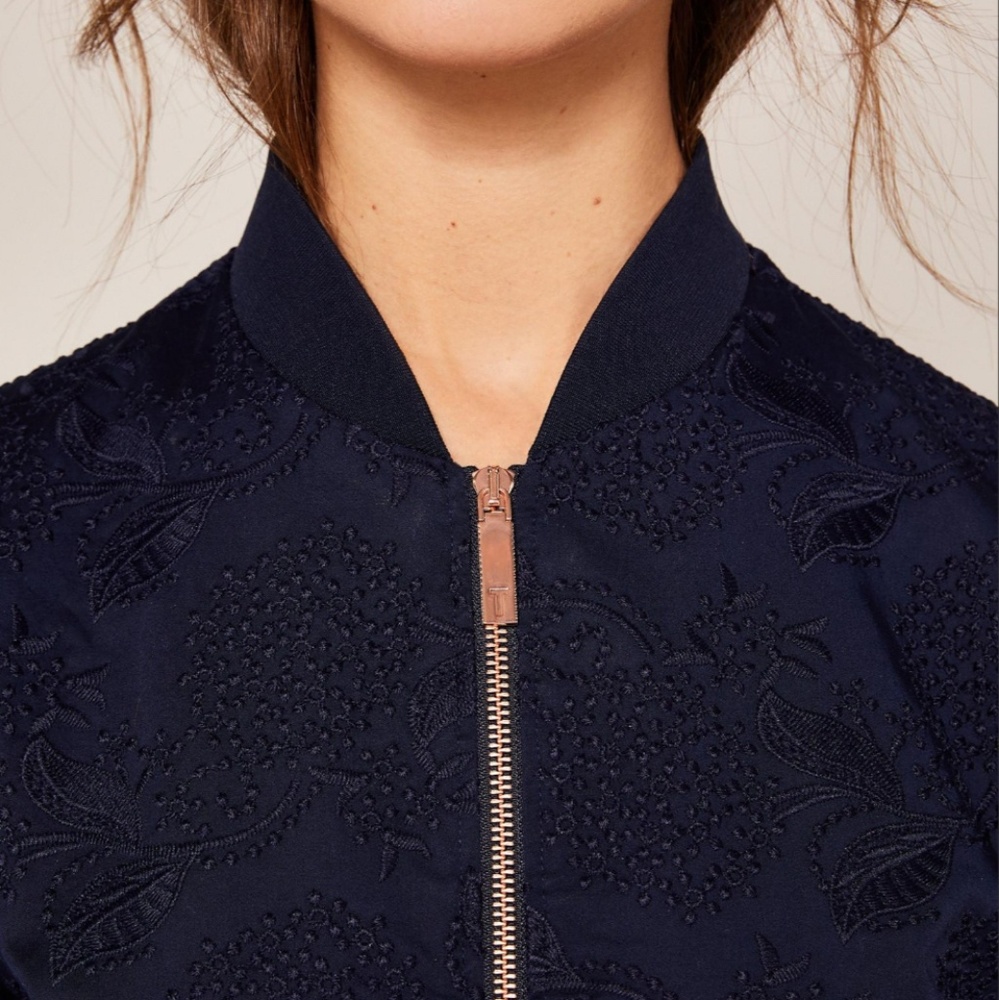 🍒NWT🍒 TED BAKER WILLOWH BOMBER JACKET - Picture 8 of 10